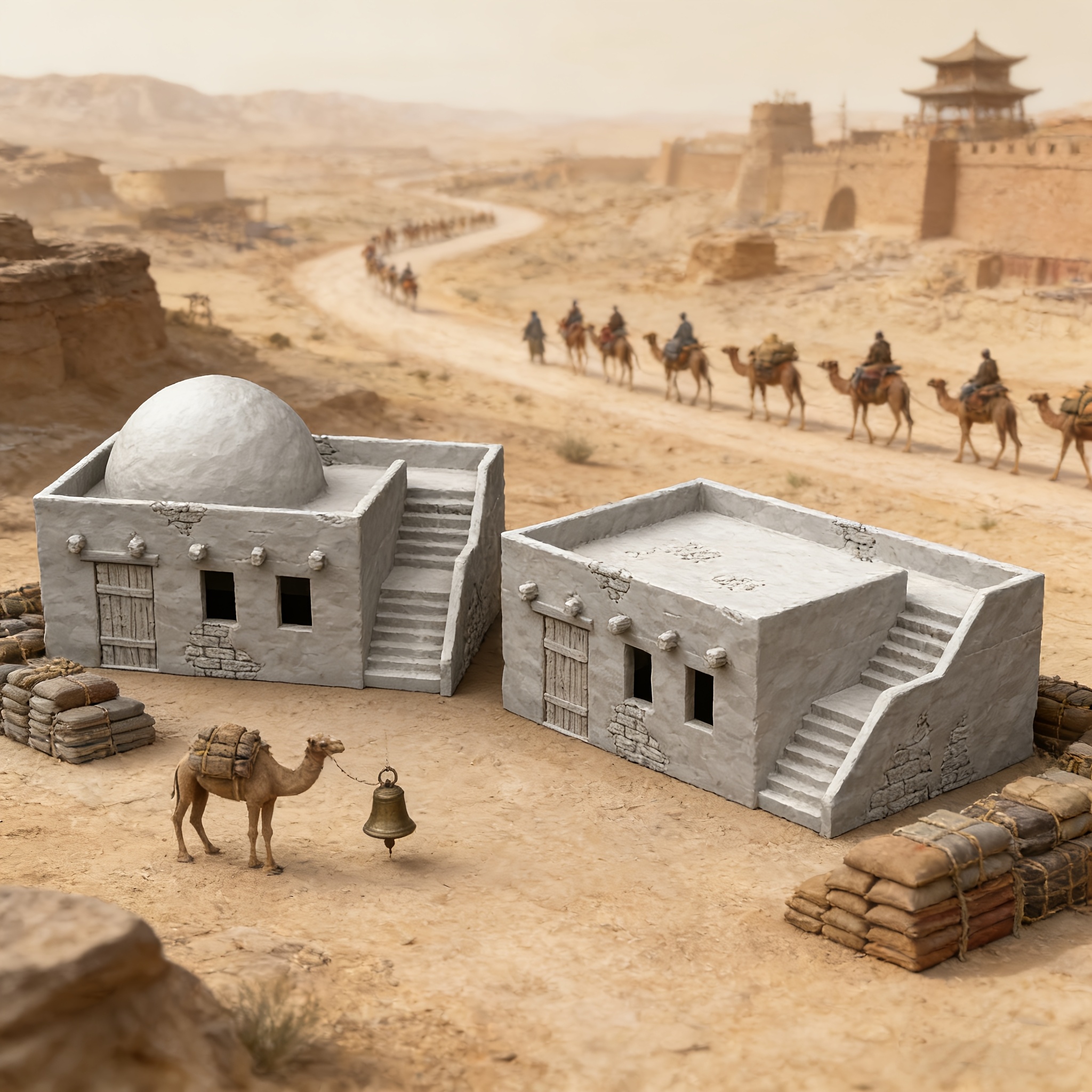 3DMAGIC Arabian Village RPG Terrain Set for Tabletop Games